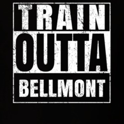 Train Outta Bellmont New York City Straight Outta Parody Crossfit Boxing MMA T Shirt 19326633