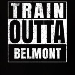 Train Outta Belmont New York City Straight Outta Parody Crossfit Boxing MMA T Shirt 19326680