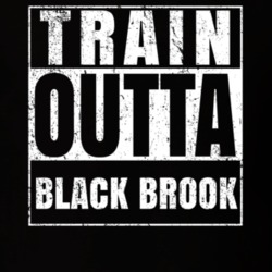 Train Outta Black Brook New York City Straight Outta Parody Crossfit Boxing MMA T Shirt 19326986