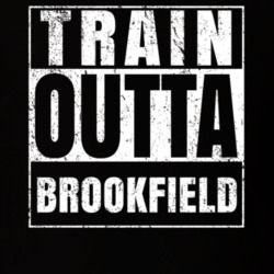 Train Outta Brookfield New York City Straight Outta Parody Crossfit Boxing MMA T Shirt 19327810