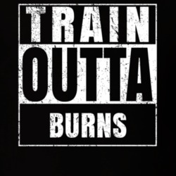 Train Outta Burns New York City Straight Outta Parody Crossfit Boxing MMA T Shirt 19328082