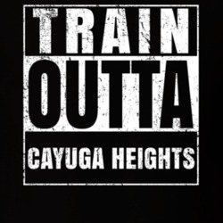 Train Outta Cayuga Heights New York City Straight Outta Parody Crossfit Boxing MMA T Shirt 19329000
