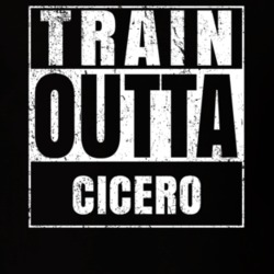 Train Outta Cicero New York City Straight Outta Parody Crossfit Boxing MMA T Shirt 19329683