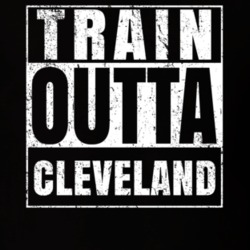 Train Outta Cleveland New York City Straight Outta Parody Crossfit Boxing MMA T Shirt 19329952
