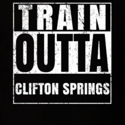 Train Outta Clifton Springs New York City Straight Outta Parody Crossfit Boxing MMA T Shirt 19330011