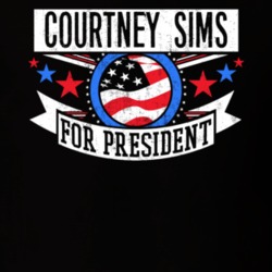 Courtney Sims For President New York City NYC Funny Sports T Shirt 23646328
