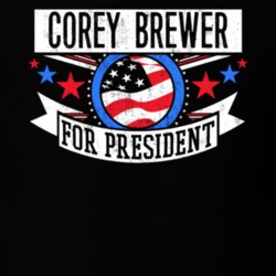 Corey Brewer For President New York City NYC Funny Sports T Shirt 23646567