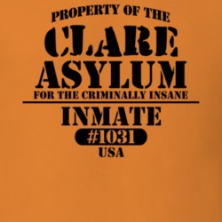Clare St Lawrence County New York State Prison Insane Asylum T Shirt 5361450