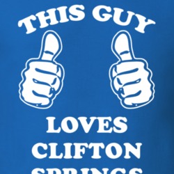 Clifton Springs Ontario County New York State This Guy Loves T Shirt 5385616
