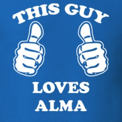 Alma Allegany County New York State This Guy Loves T Shirt 5386243