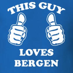 Bergen Genesee County New York State This Guy Loves T Shirt 5387048
