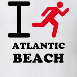 Atlantic Beach Nassau County New York State I Love Heart I Run T Shirt 5406345
