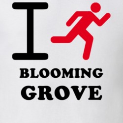 Blooming Grove Orange County New York State I Love Heart I Run T Shirt 5406664
