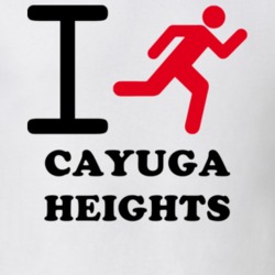 Cayuga Heights Tompkins County New York State I Love Heart I Run T Shirt 5406749