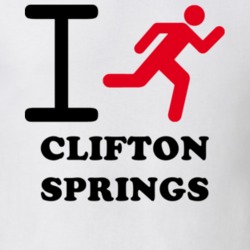 Clifton Springs Ontario County New York State I Love Heart I Run T Shirt 5407272