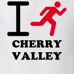 Cherry Valley Otsego County New York State I Love Heart I Run T Shirt 5407373