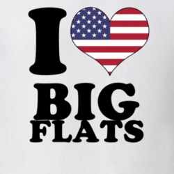 Big Flats Chemung County New York State I Love Heart USA T Shirt 5407408