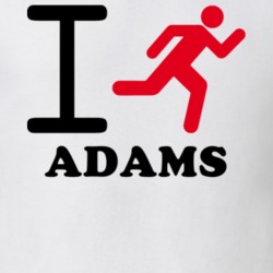 Adams Jefferson County New York State I Love Heart I Run T Shirt 5407486