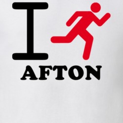 Afton Chenango County New York State I Love Heart I Run T Shirt 5407496