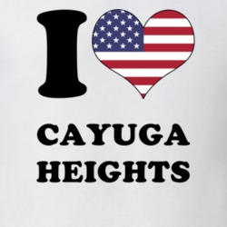 Cayuga Heights Tompkins County New York State I Love Heart USA T Shirt 5407575