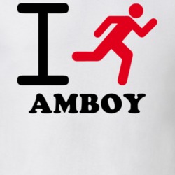 Amboy Oswego County New York State I Love Heart I Run T Shirt 5407592