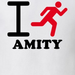 Amity Allegany County New York State I Love Heart I Run T Shirt 5407621
