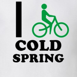 Cold Spring Cattaraugus County New York State I Love Heart I Bike T Shirt 5407623