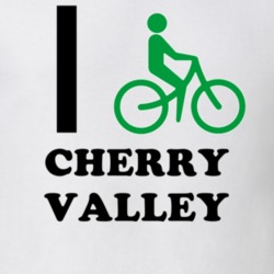 Cherry Valley Otsego County New York State I Love Heart I Bike T Shirt 5407722