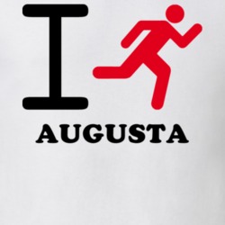 Augusta Oneida County New York State I Love Heart I Run T Shirt 5407755