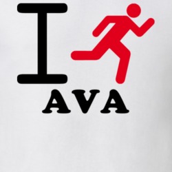 Ava Oneida County New York State I Love Heart I Run T Shirt 5407788