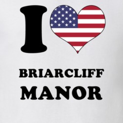 Briarcliff Manor Westchester County New York State I Love Heart USA T Shirt 5407809
