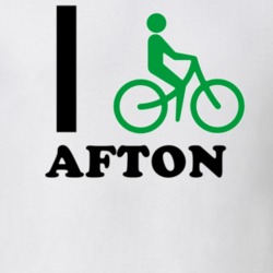 Afton Chenango County New York State I Love Heart I Bike T Shirt 5407840