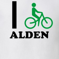Alden Erie County New York State I Love Heart I Bike T Shirt 5407878
