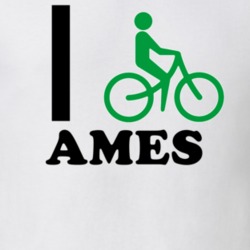 Ames Montgomery County New York State I Love Heart I Bike T Shirt 5407982