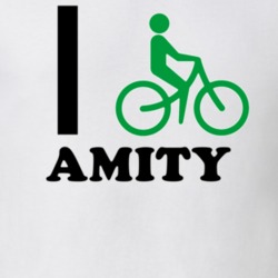 Amity Allegany County New York State I Love Heart I Bike T Shirt 5407996