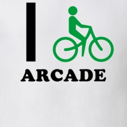 Arcade Wyoming County New York State I Love Heart I Bike T Shirt 5408070