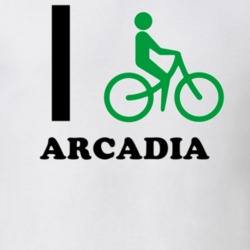 Arcadia Wayne County New York State I Love Heart I Bike T Shirt 5408076
