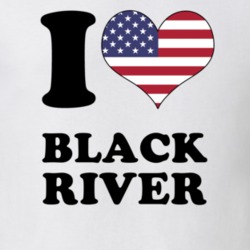 Black River Jefferson County New York State I Love Heart USA T Shirt 5408140