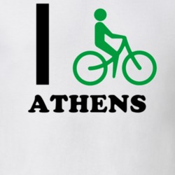 Athens Greene County New York State I Love Heart I Bike T Shirt 5408150