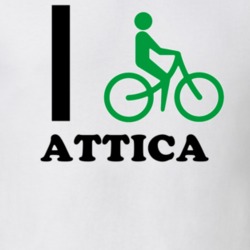 Attica Wyoming County New York State I Love Heart I Bike T Shirt 5408164