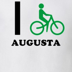 Augusta Oneida County New York State I Love Heart I Bike T Shirt 5408177