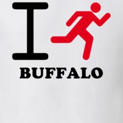 Buffalo Erie County New York State I Love Heart I Run T Shirt 5408284
