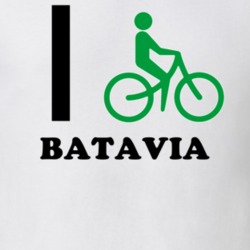 Batavia Genesee County New York State I Love Heart I Bike T Shirt 5408332