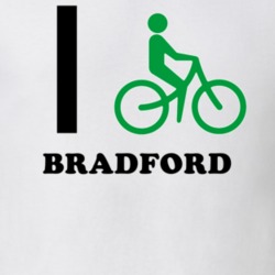 Bradford Steuben County New York State I Love Heart I Bike T Shirt 5408611