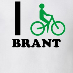 Brant Erie County New York State I Love Heart I Bike T Shirt 5408625
