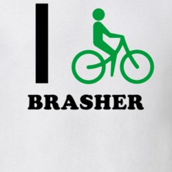 Brasher St. Lawrence County New York State I Love Heart I Bike T Shirt 5408630