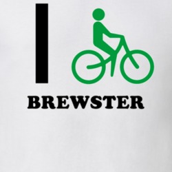 Brewster Putnam County New York State I Love Heart I Bike T Shirt 5408637