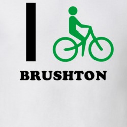 Brushton Franklin County New York State I Love Heart I Bike T Shirt 5408755