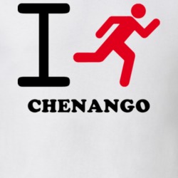 Chenango Broome County New York State I Love Heart I Run T Shirt 5408761