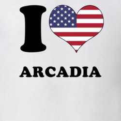 Arcadia Wayne County New York State I Love Heart USA T Shirt 5408802